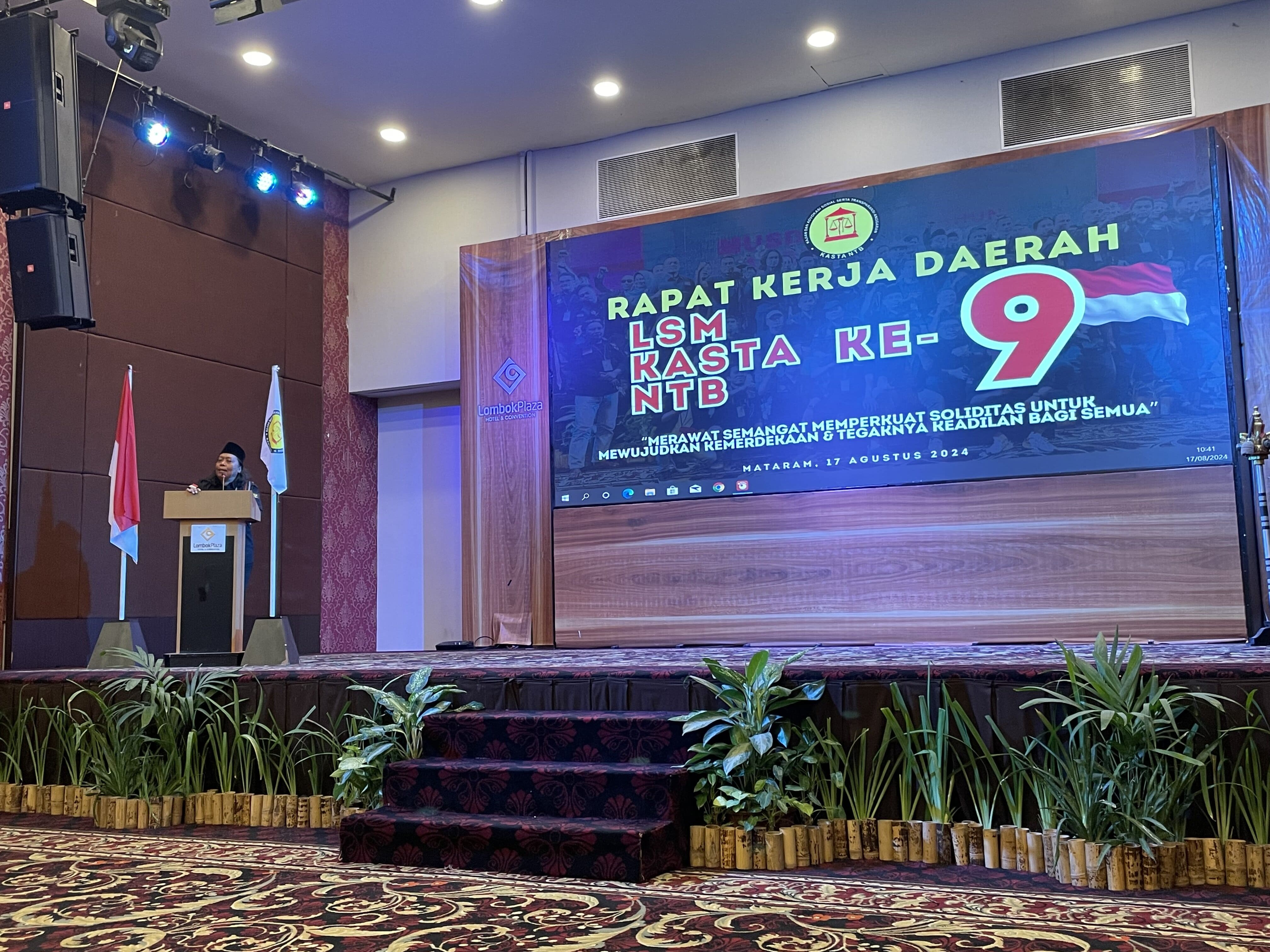 KASTA NTB Gelar RAKERDA KE-IX, tekankan perkuat soliditas, wujudkan kemerdekaan dan tegaknya keadilan bagi semua.